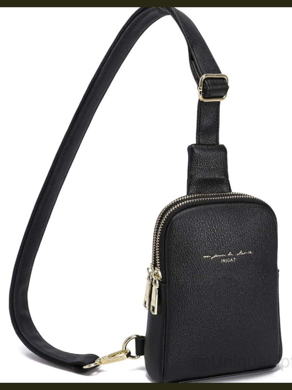 Faux Leather Crossbody Sling Bag Mini Travel Purse for Women